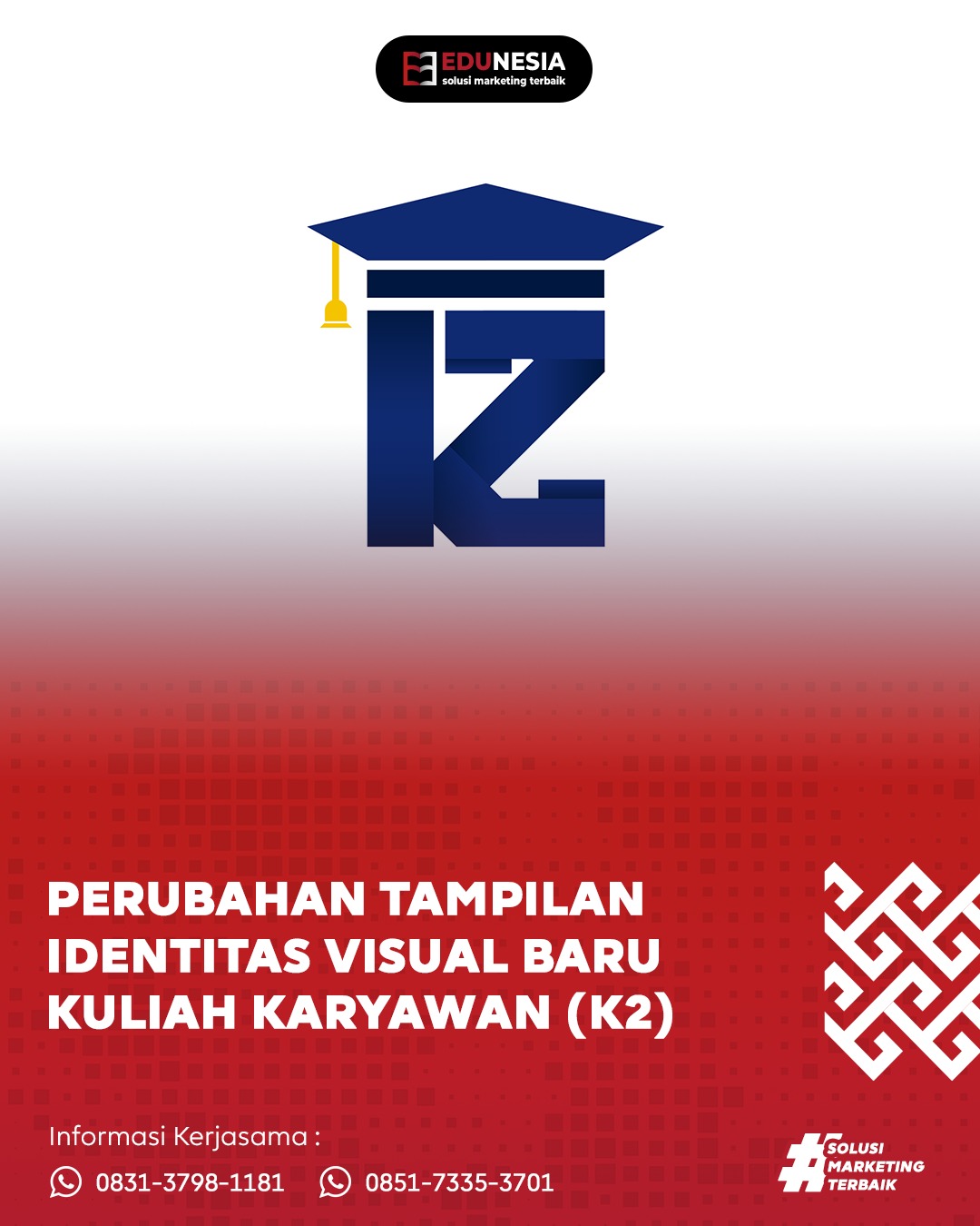 Perubahan Tampilan Identitas Visual Baru Kuliah Karyawan (K2) Setelah 5 Tahun Berdiri
