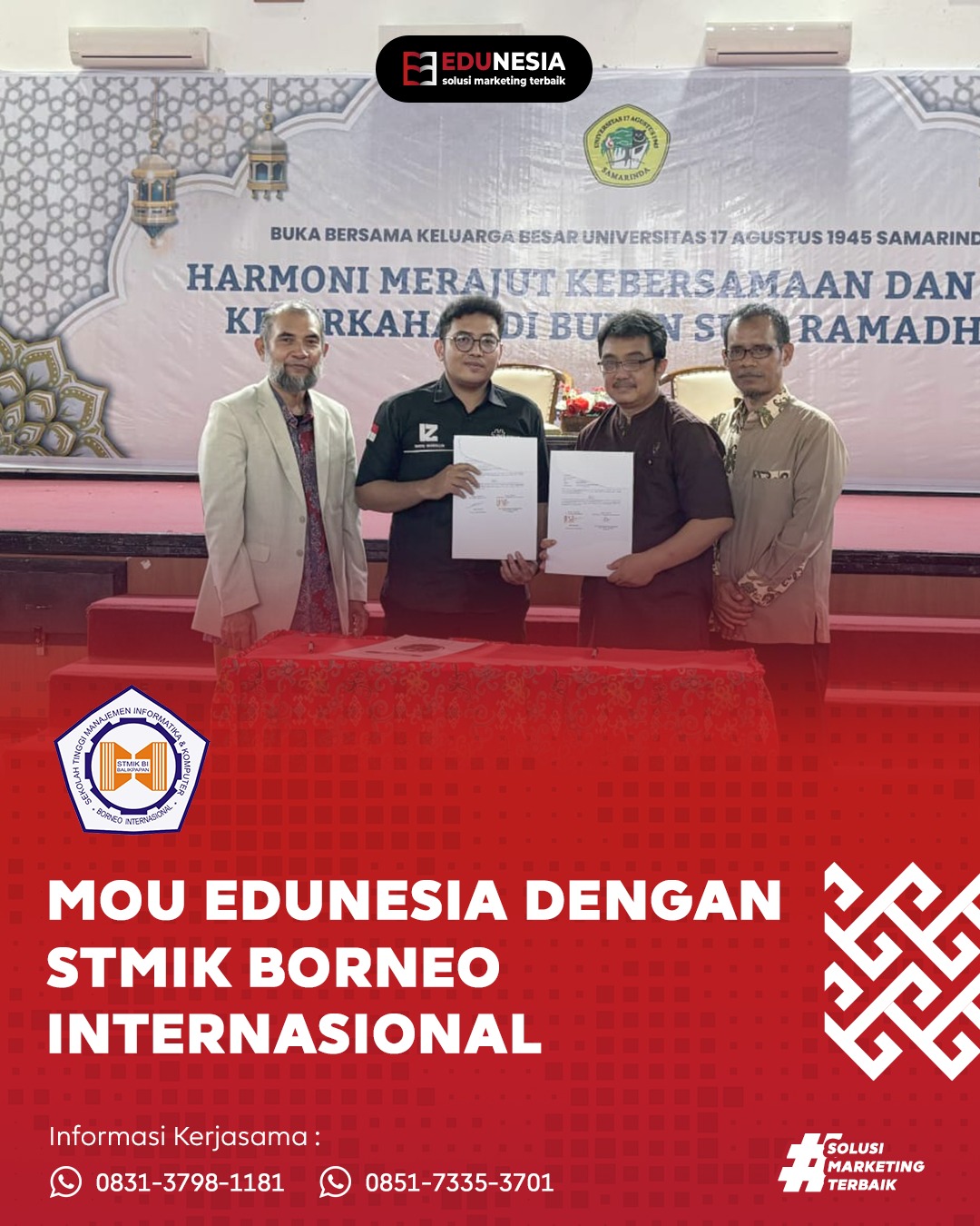 MoU CV. Edukasi Indonesia Jaya Dengan STMIK Borneo Internasional