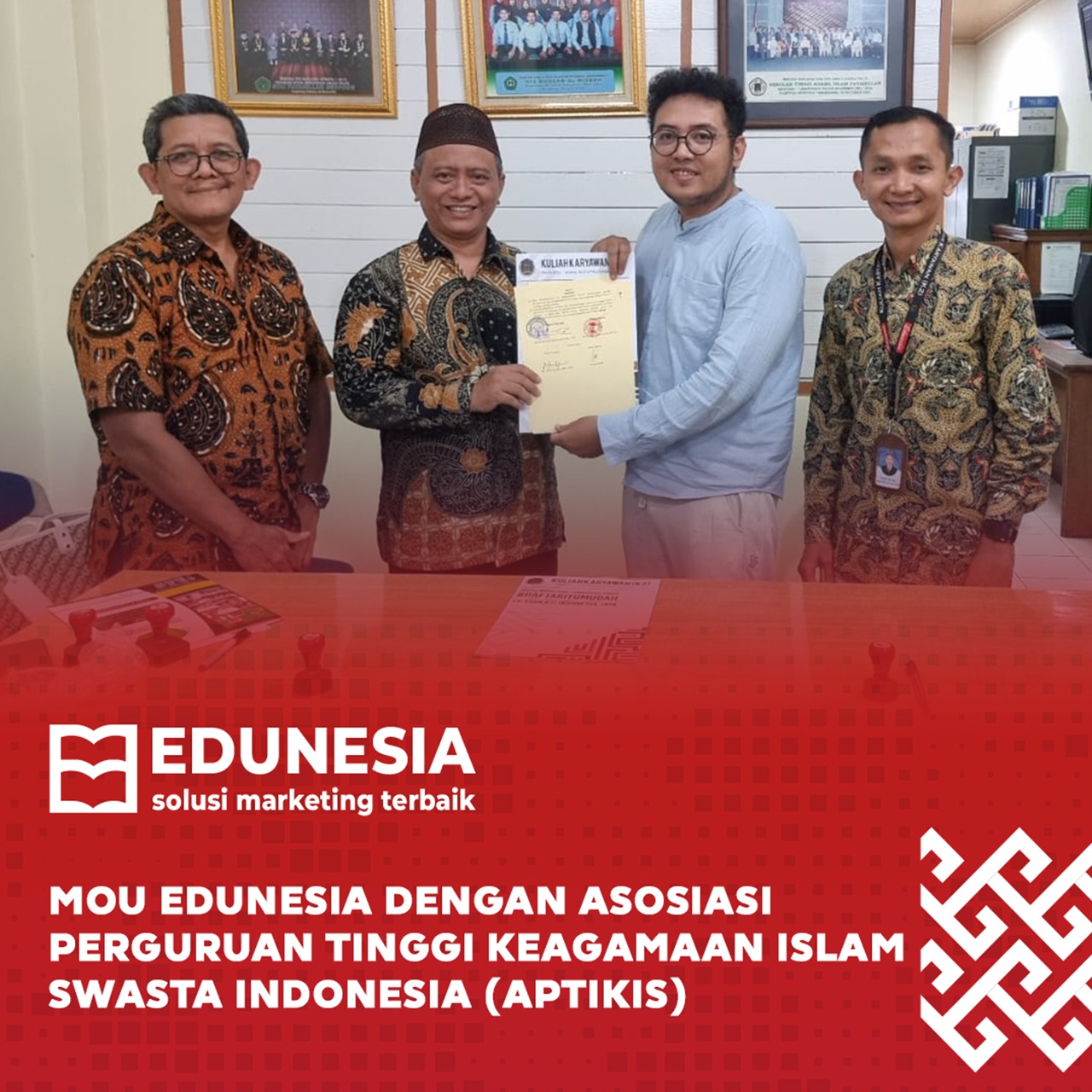 Kuliah Karyawan (K2) Jalin Kerjasama Dengan Asosiasi Perguruan Tinggi Keagamaan Islam Swasta (Aptikis), Ingin Tingkatkan Kualitas Perguruan Tinggi Islam Swasta Di Indonesia