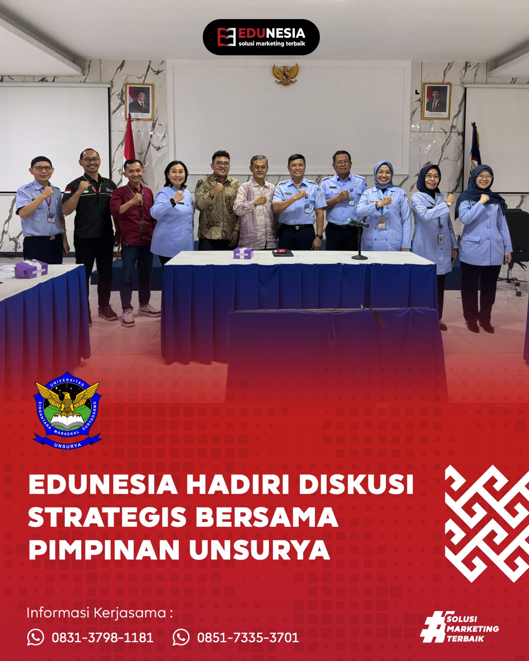 Edunesia Hadiri Diskusi Strategis Bersama Pimpinan Unsurya
