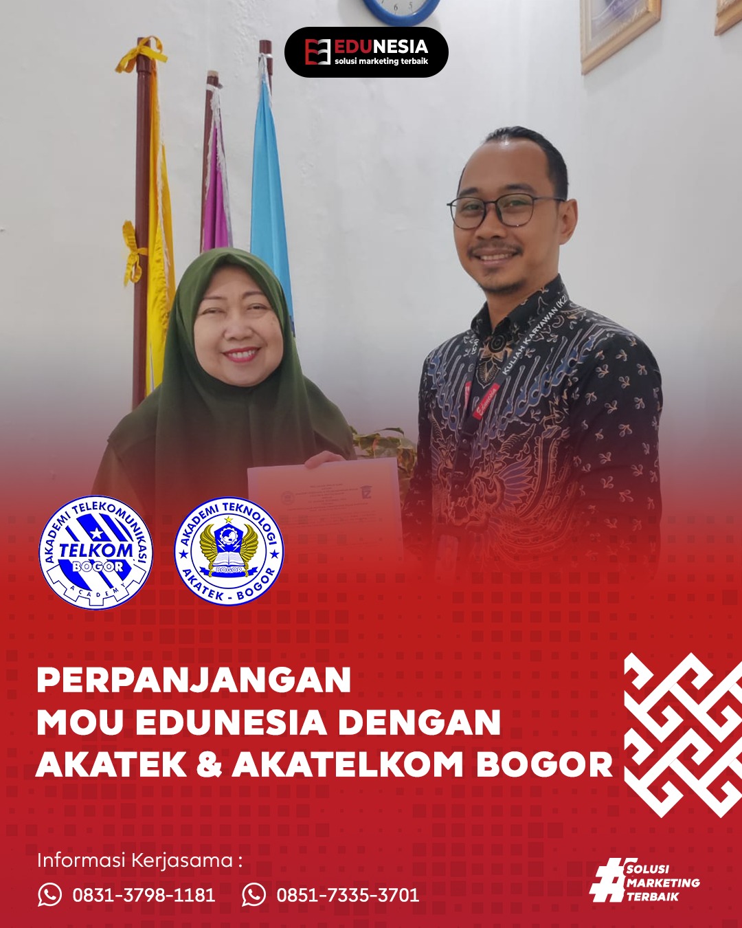Edunesia dan Akatek-Akatelkom Bogor Tegaskan Komitmen Lewat MoU Baru