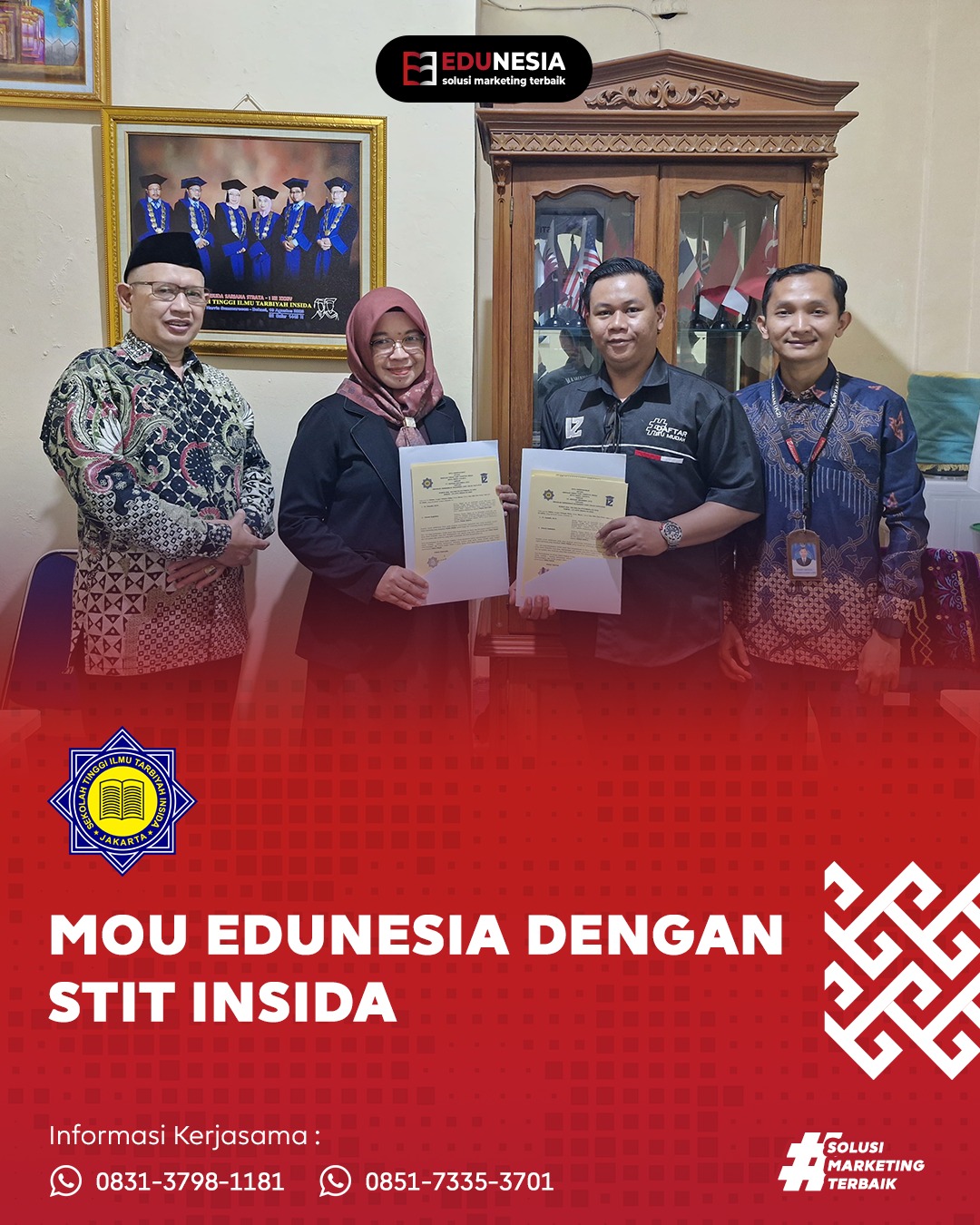 MOU CV. Edukasi Indonesia Jaya dengan Sekolah Tinggi Ilmu Tarbiyah Insida